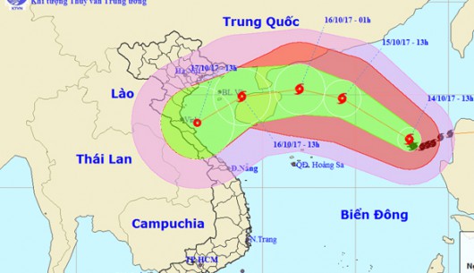 Bão số 11 tăng cấp, dự báo chuyển hướng vào Hà Tĩnh