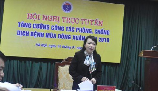 Hội nghị trực tuyến tăng cường công tác phòng, chống dịch bệnh mùa Đông Xuân năm 2018