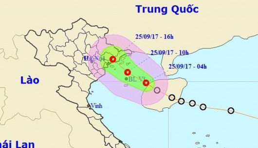 Chiều nay, áp thấp nhiệt đới đổ bộ Quảng Ninh - Hải Phòng, miền Bắc có mưa lớn