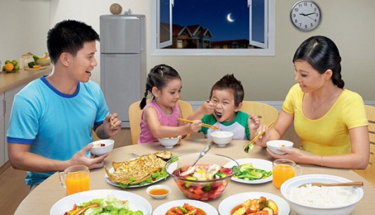Ðảm bảo dinh dưỡng hợp lý cho bữa ăn gia đình